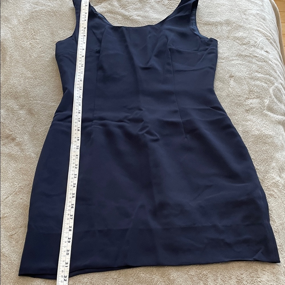 S. Sexy Navy Blue Sleeveless Dress - Picture 5 of 6